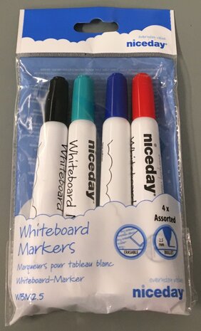 White board maker 4 kleuren