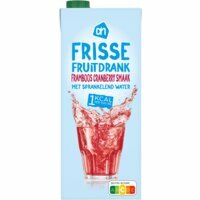 Frisse fruitdrank Framboos - cranberry