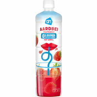 Raak aardbeien siroop